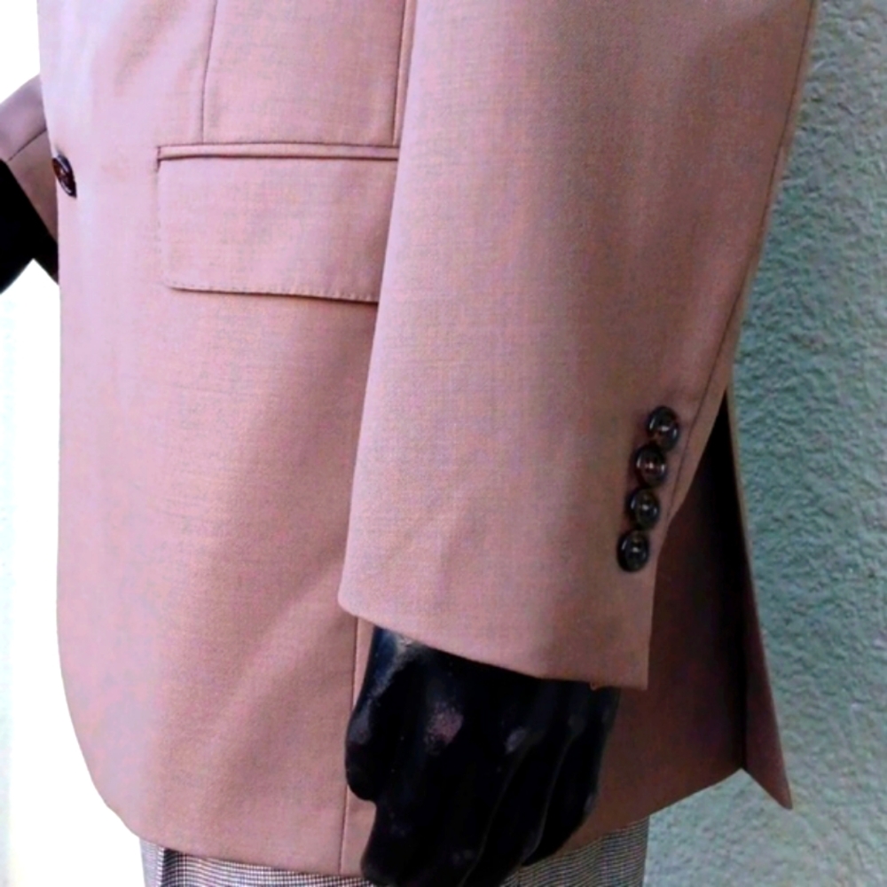 HART SCHAFFNER MARX MEN'S PURE WOOL (2) BUTTON LUXURY BLAZER (USA) - Picture 14 of 17
